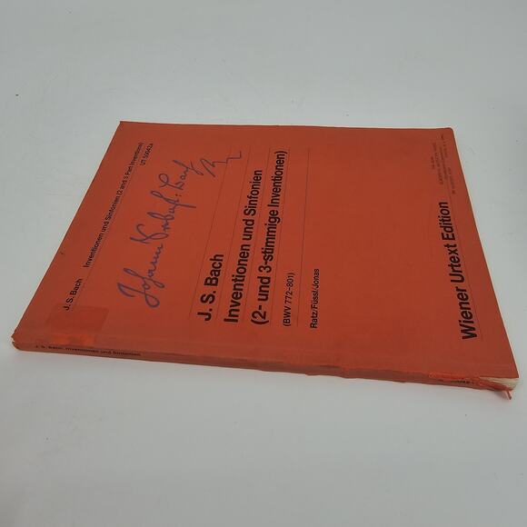 J.S. BACH BMV 772-801 2 and 3 Part Inventionen Und Sinfonies Wiener URTEXT - Picture 2 of 7
